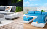 platform one sectional sofa & ottoman bundle b - 24