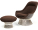 platner easy chair and ottoman - 3