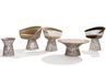 platner nickel coffee table 42.25" dia. - 12