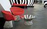 platner nickel coffee table 42.25" dia. - 5