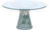 platner nickel dining table - 1