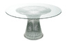platner nickel dining table - 2