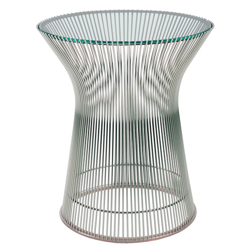 knoll platner nickel side table