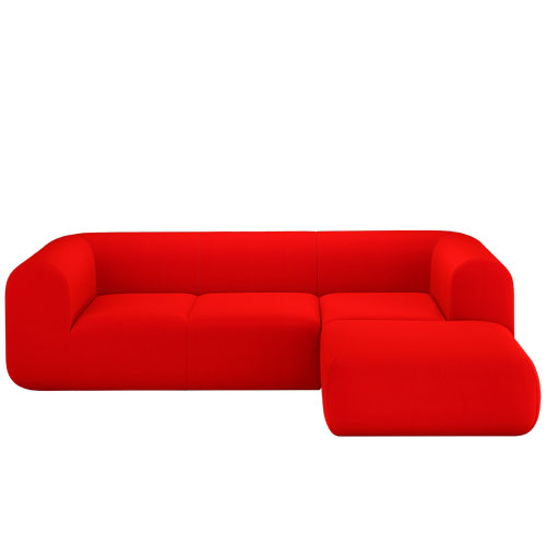 Plump Sofa with Chaise