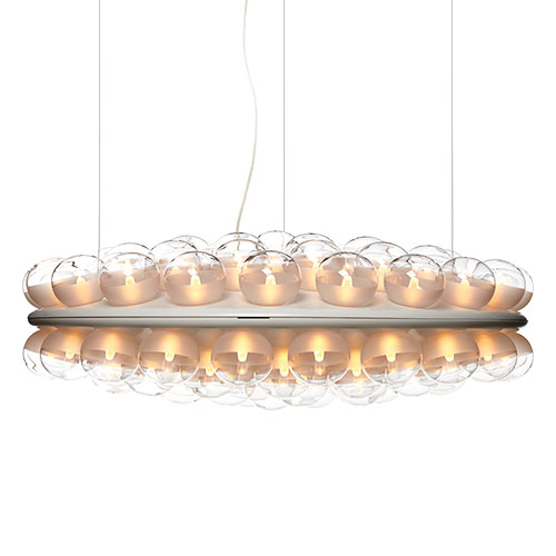 prop light round double suspension lamp