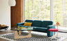 ray wilkes two seat chiclet sofa - 10