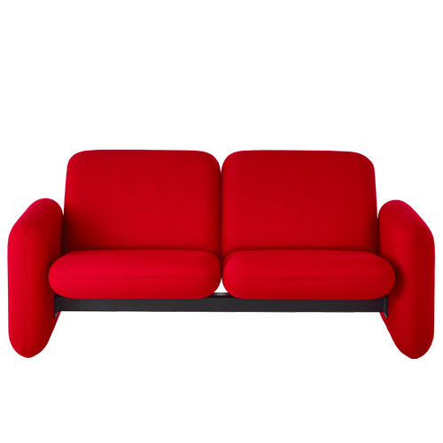 ray wilkes two seat chiclet sofa