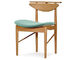 reading chair with upholstered seat - 1