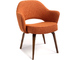saarinen executive arm chair with wood legs - 1
