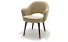 saarinen executive arm chair with wood legs - 2
