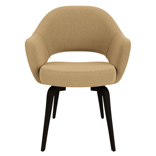 saarinen executive arm chair with wood legs