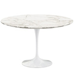 saarinen dining table calacatta marble  - Knoll