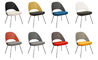 saarinen plastic back side chair with tubular legs - 9