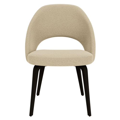 saarinen executive side chair with wood legs