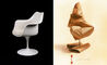 saarinen black tulip arm chair - 14