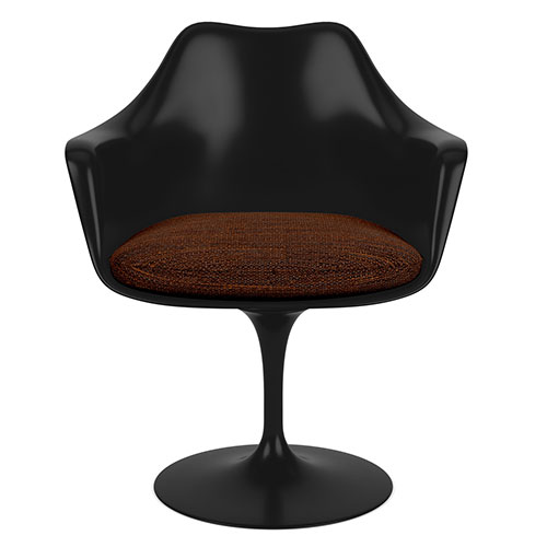 saarinen black tulip arm chair