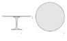 saarinen dining table - 60" round - 17
