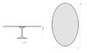 saarinen dining table - 84" oval - 19