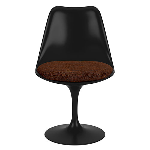 saarinen black tulip side chair