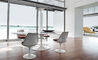 saarinen white tulip side chair - 7