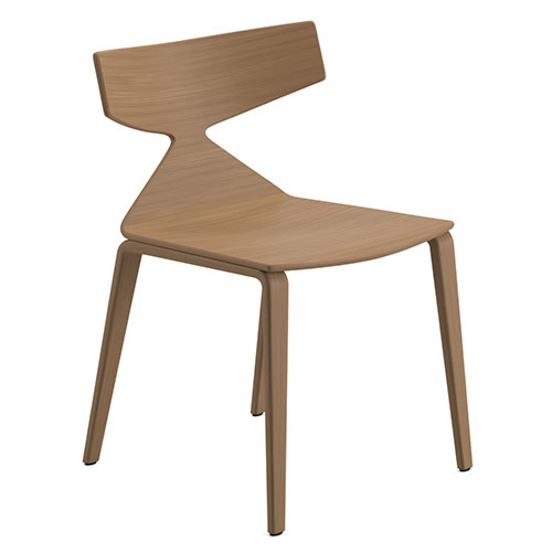 saya chair with wood legs