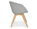 scoop low back chair with wood legs - 2