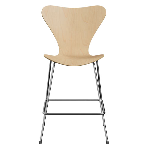 series 7 stool wood veneer