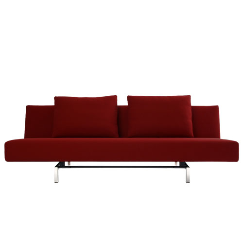 sleeper sofa with 2 cushions
