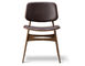 soborg upholstered seat & back chair with wood base - 1