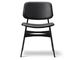 soborg upholstered seat & back chair with wood base - 2