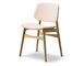soborg upholstered seat & back chair with wood base - 5