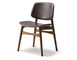soborg upholstered seat & back chair with wood base - 6