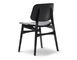 soborg upholstered seat & back chair with wood base - 7