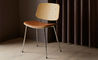 soborg upholstered seat chair with metal base - 5
