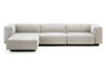 soft modular three seater sofa with chaise - 1