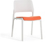 spark stacking side chair with seat pad - 1