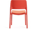 spark stacking side chair with seat pad - 4
