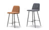 spine metal base stool with back - 3