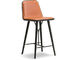 spine wood base stool with back - 4