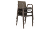 stack dining chair plastic seat - 12