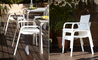 stack dining chair plastic seat - 6