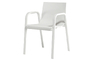 stack dining chair plastic seat - 3