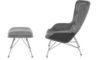 striad™ high back lounge chair & ottoman with wire base - 1