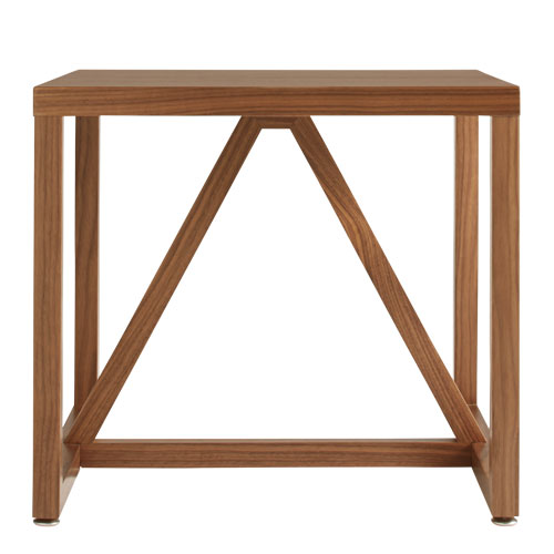 strut wood side table