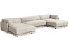 sunday u shaped sectional sofa - 8