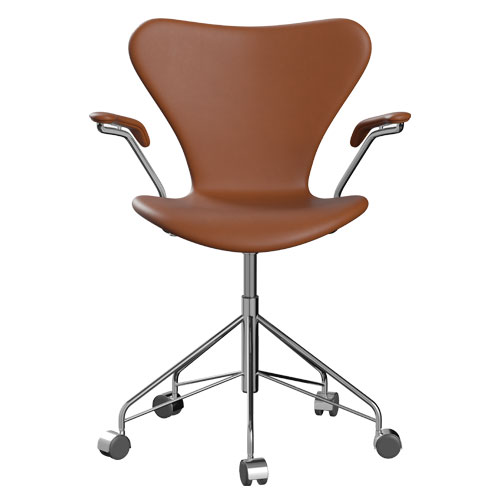 series 7 swivel arm chair full upholstered