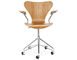 series 7 swivel arm chair wood veneer - 1