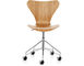 series 7 swivel side chair wood veneer - 1