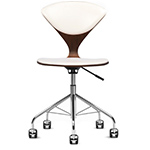 cherner task chair with upholstered seat & back