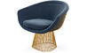 platner gold plated lounge chair - 1